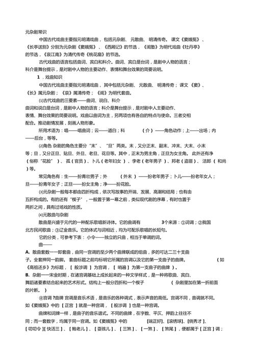 戏剧文学常识 - 戏剧文学常识高中  第1张