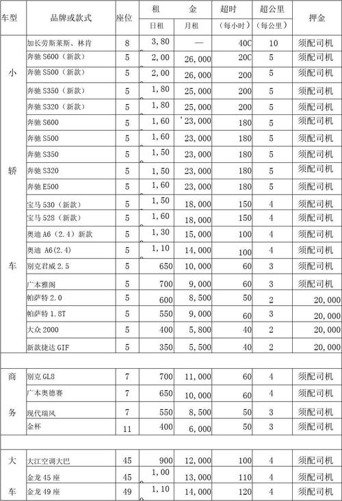 镇公务出行车辆租赁规定（乡镇公务用车）  第1张