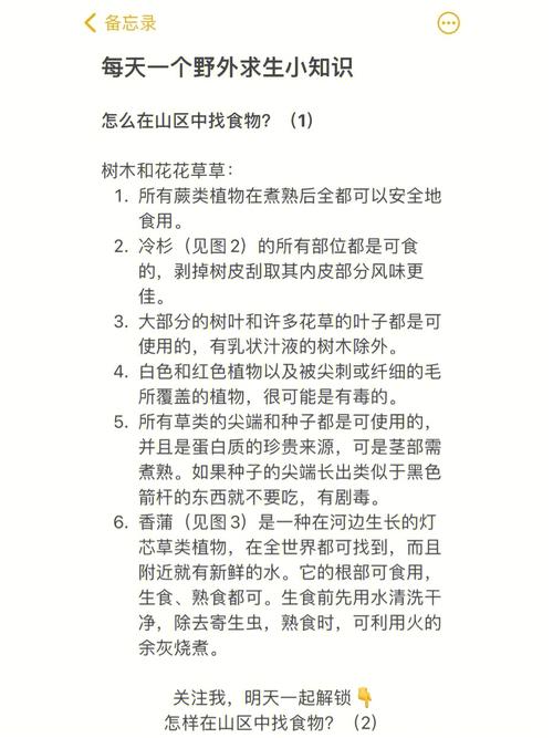 野外生存常识（野外生存常识编成的歌谣）  第8张