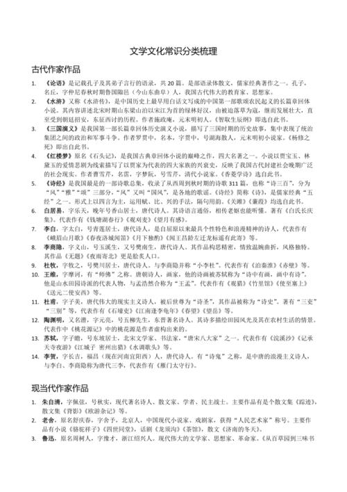 初中文学常识必考大全 - 初中文学常识必考大全2020  第3张