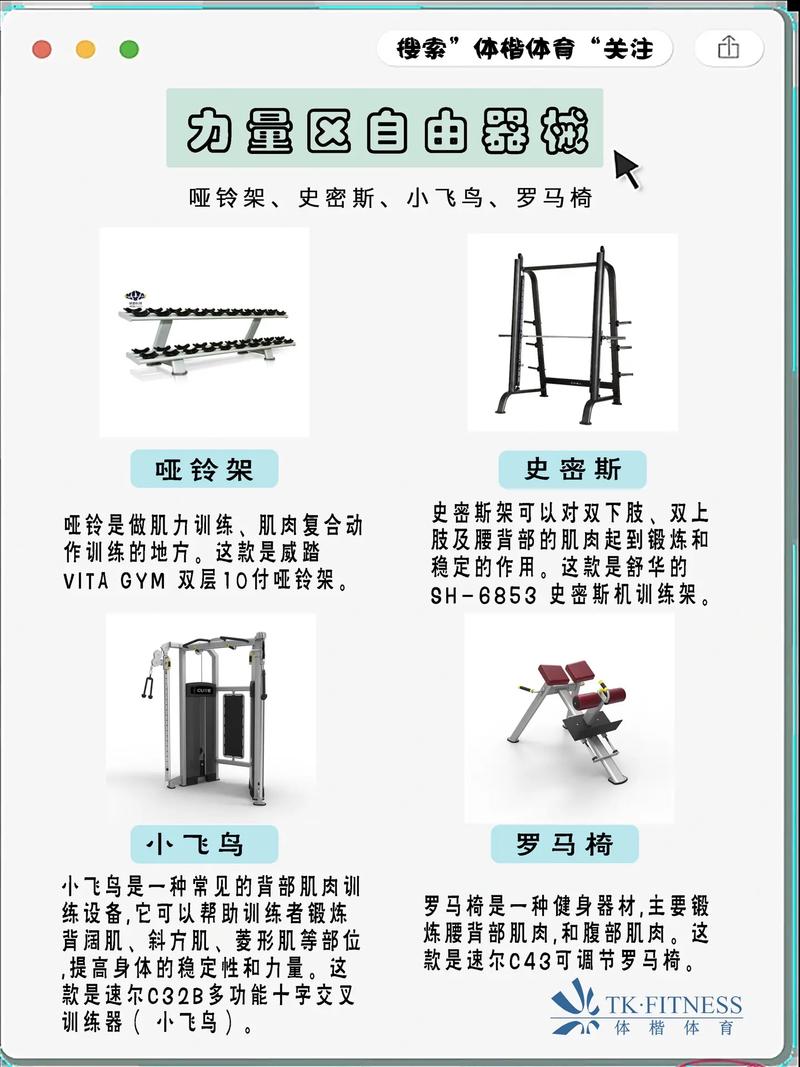 健身器材常识 - 健身器材认识及使用方法  第1张